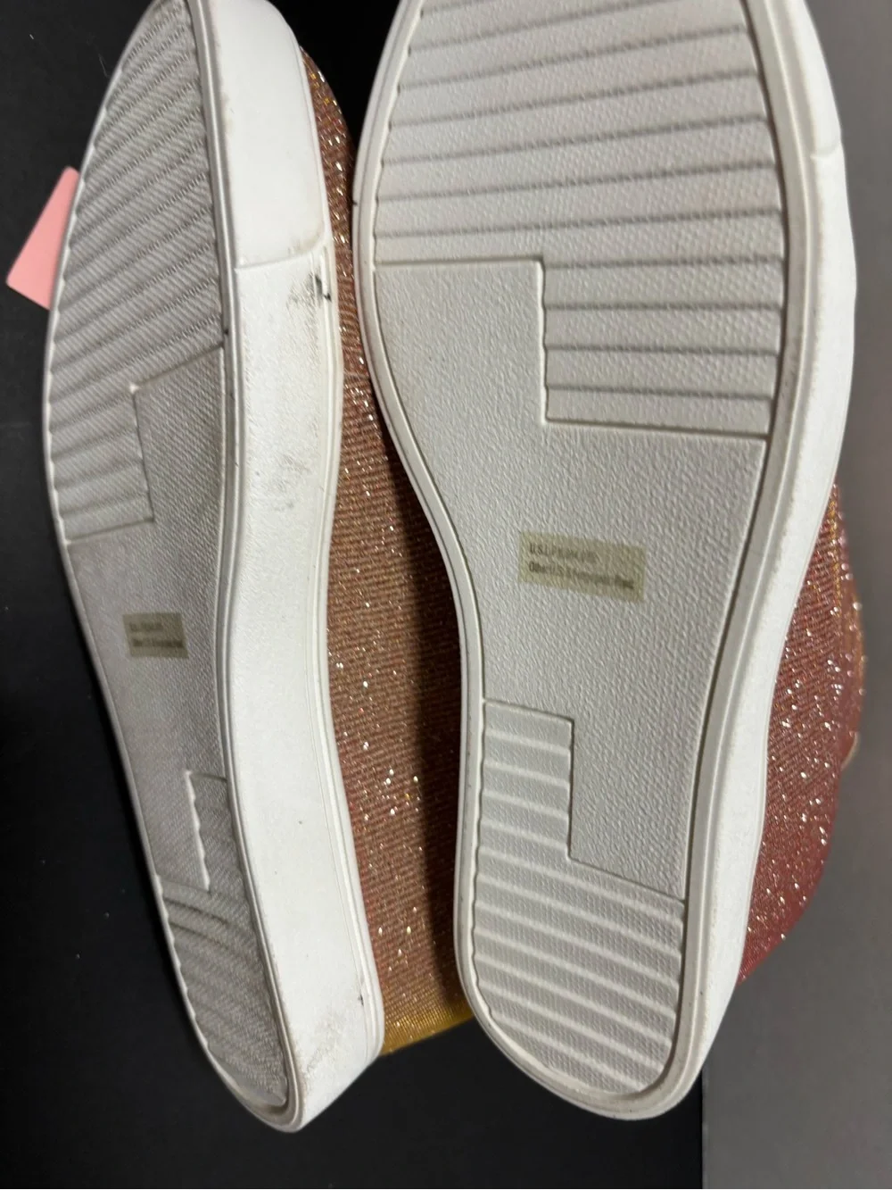 Juicy Couture JC-Joanz Blush Glitter Wedge Sneakers NWT 8.5